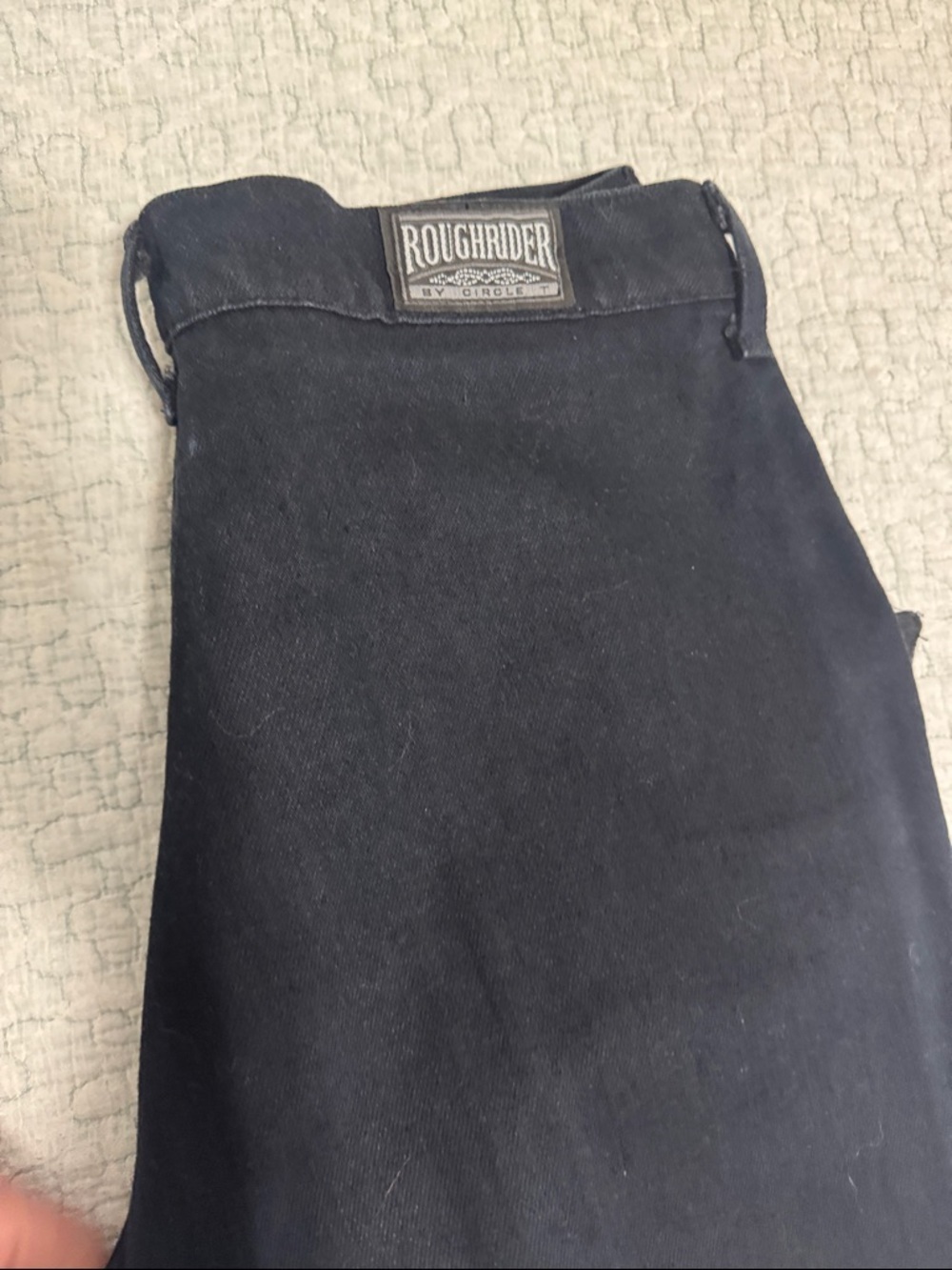 VINTAGE ROUGH RIDER Faux Leather Front Paneled Pants - Picture 7 of 10